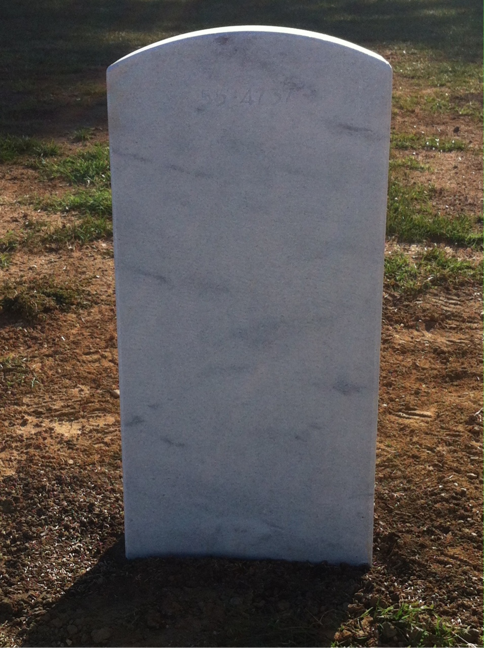 Back of headstone — Valentin Lopez Ramos