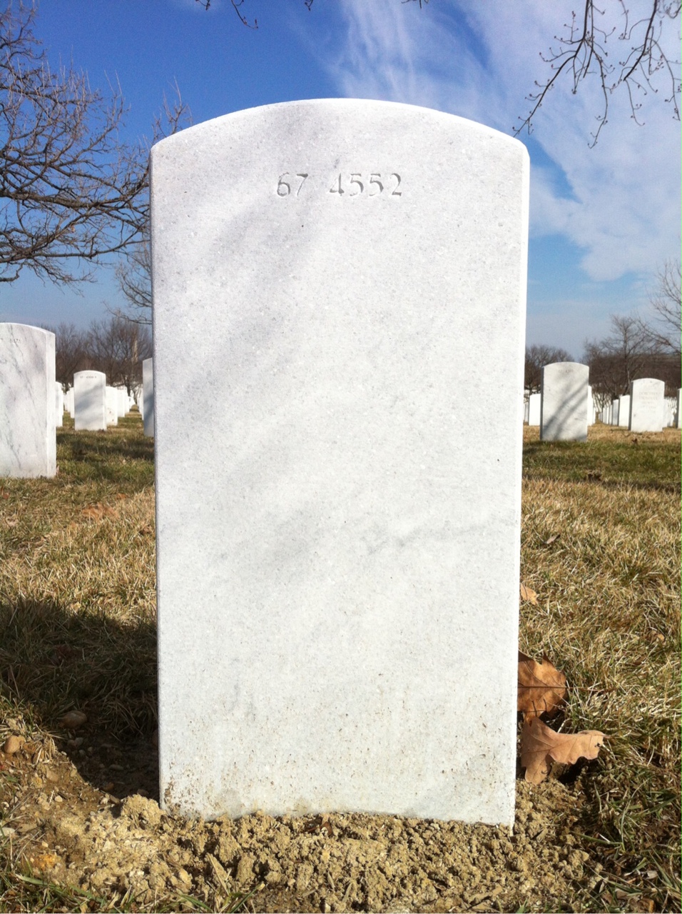 Back of headstone — Roland Tomlin Bowler