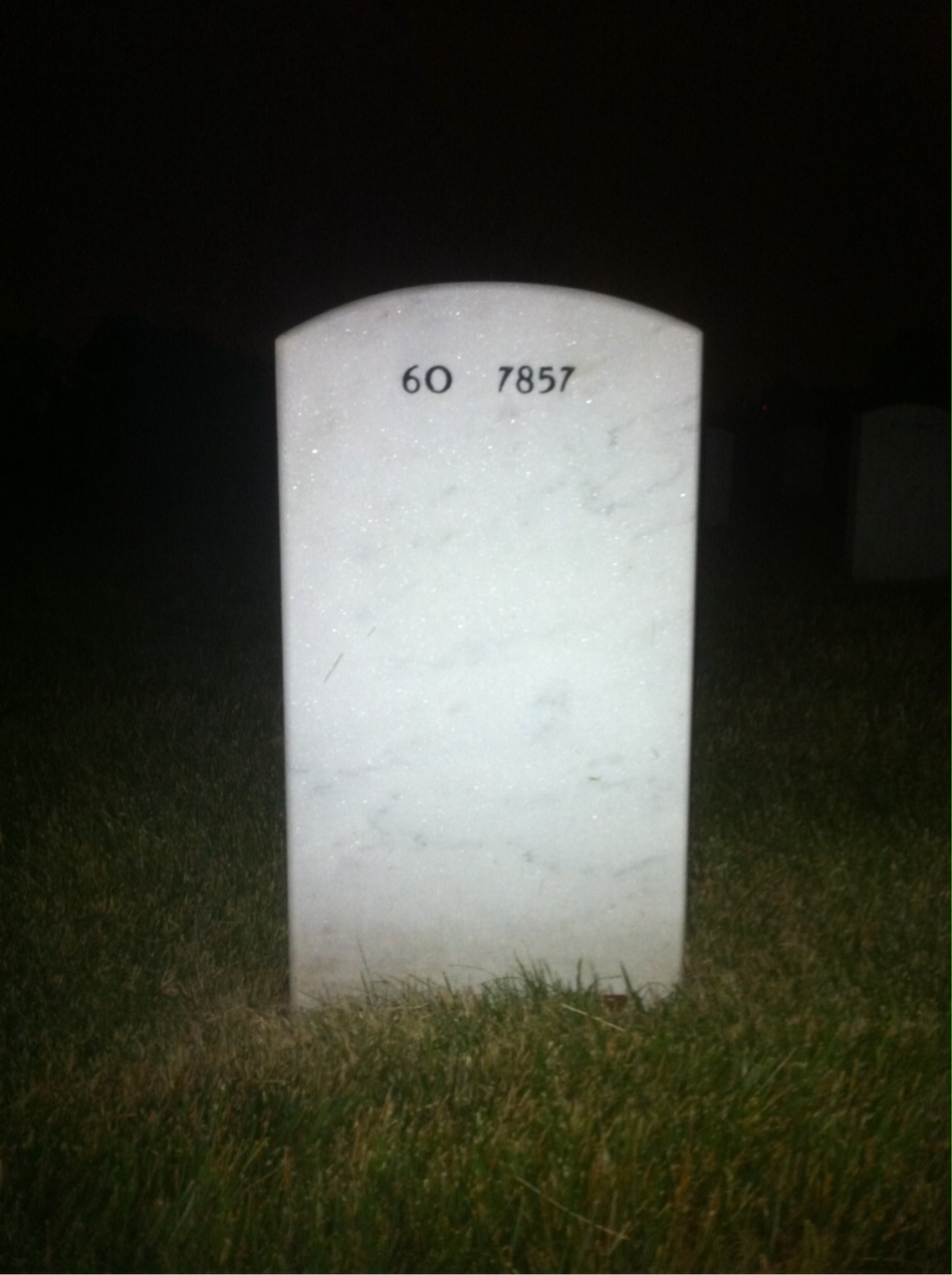 Back of headstone — John Norsworthy