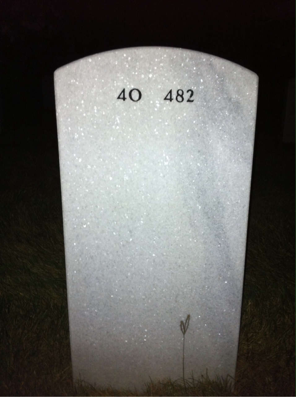 Back of headstone — Richard Mchenry