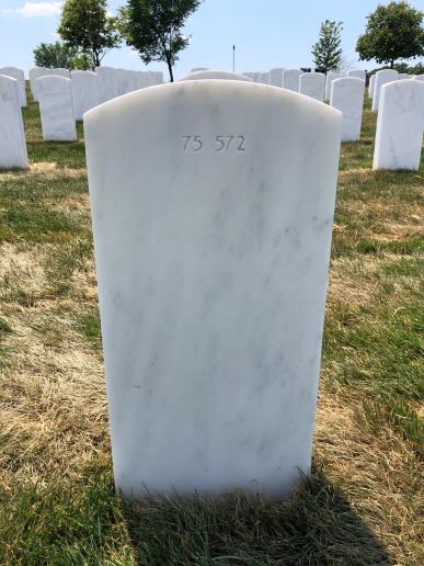 Back of headstone — William Eugene Young