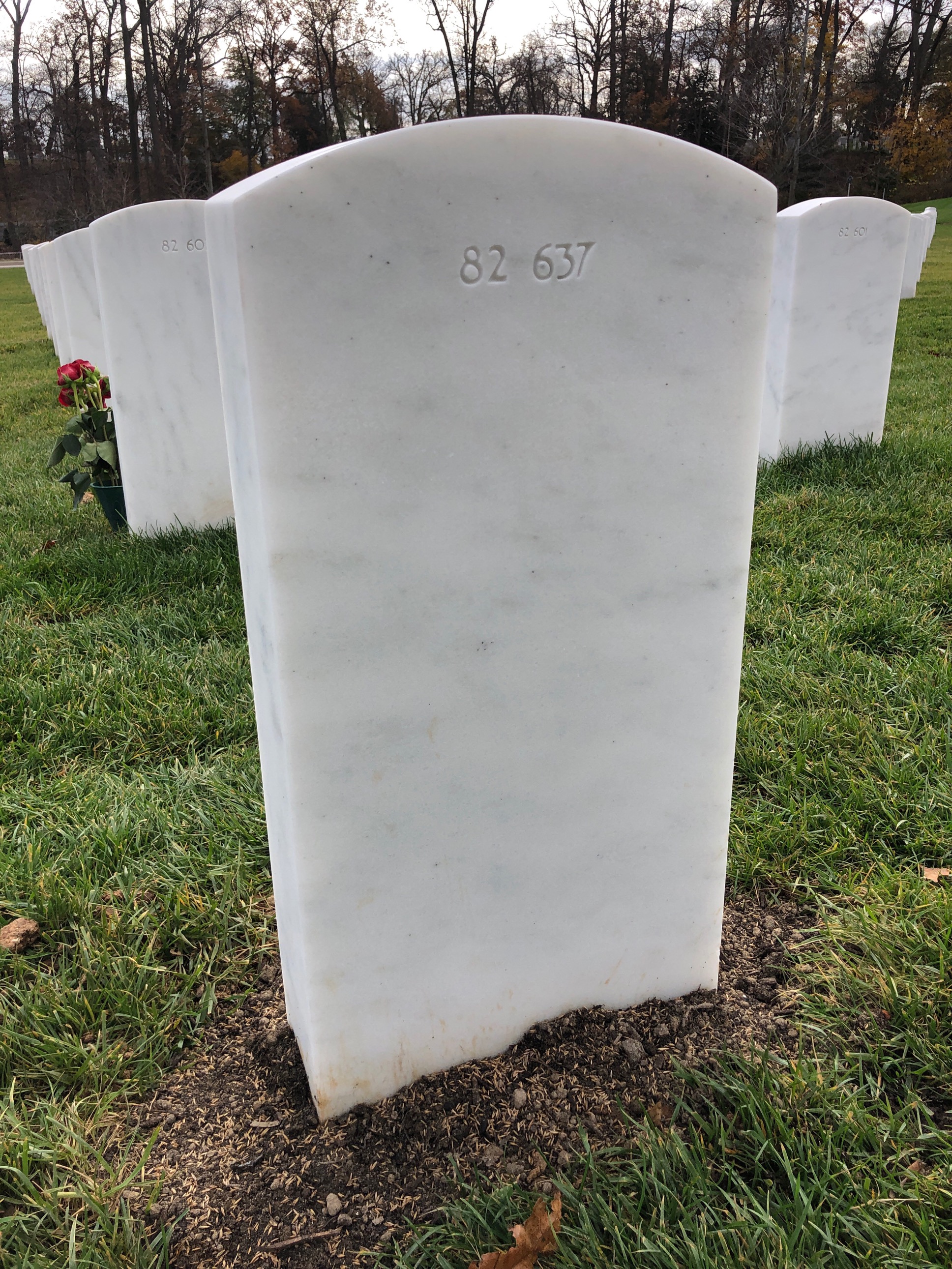 Back of headstone — Thomas Albert Curran