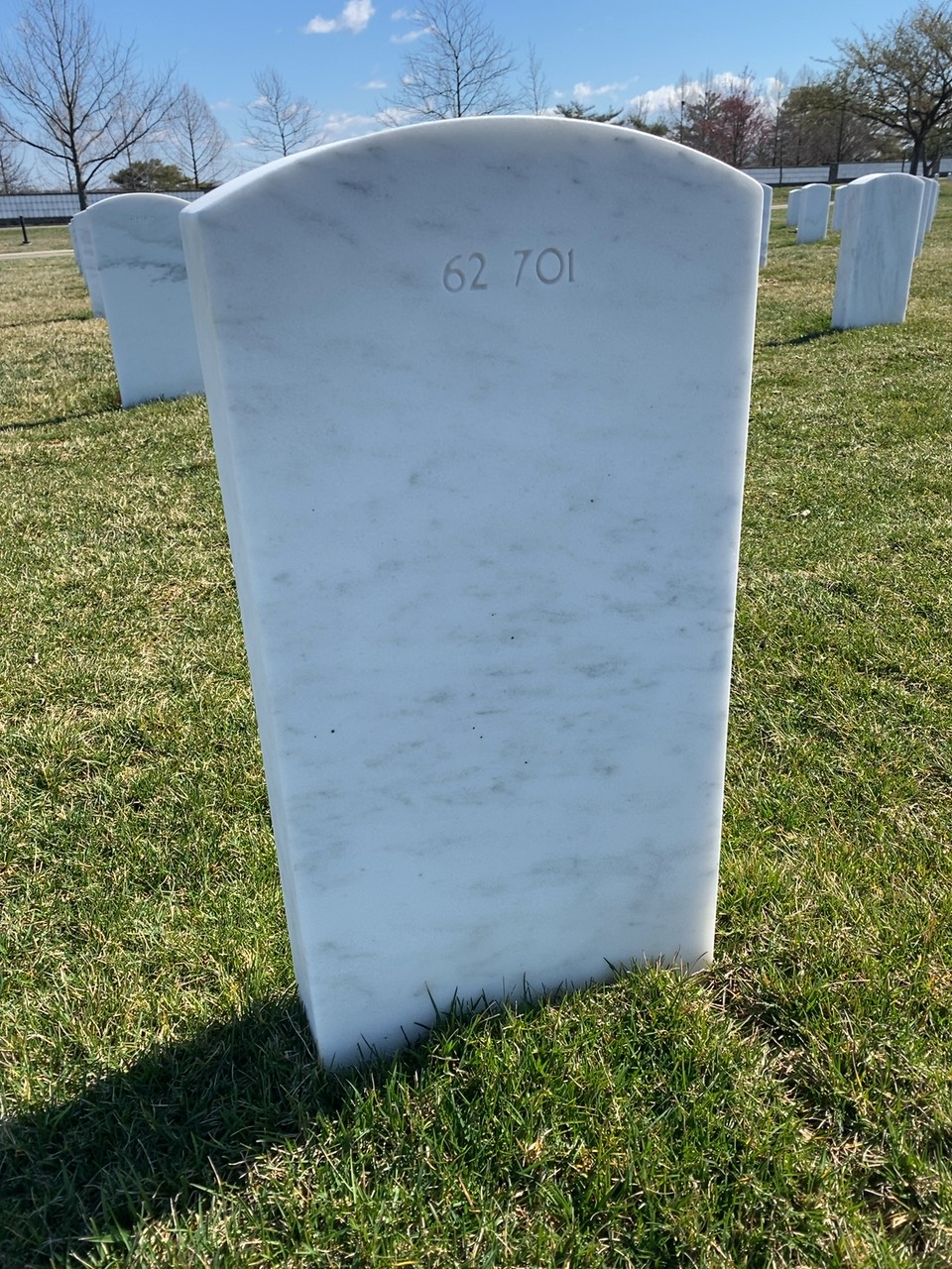 Back of headstone — Jeffrey Morgan