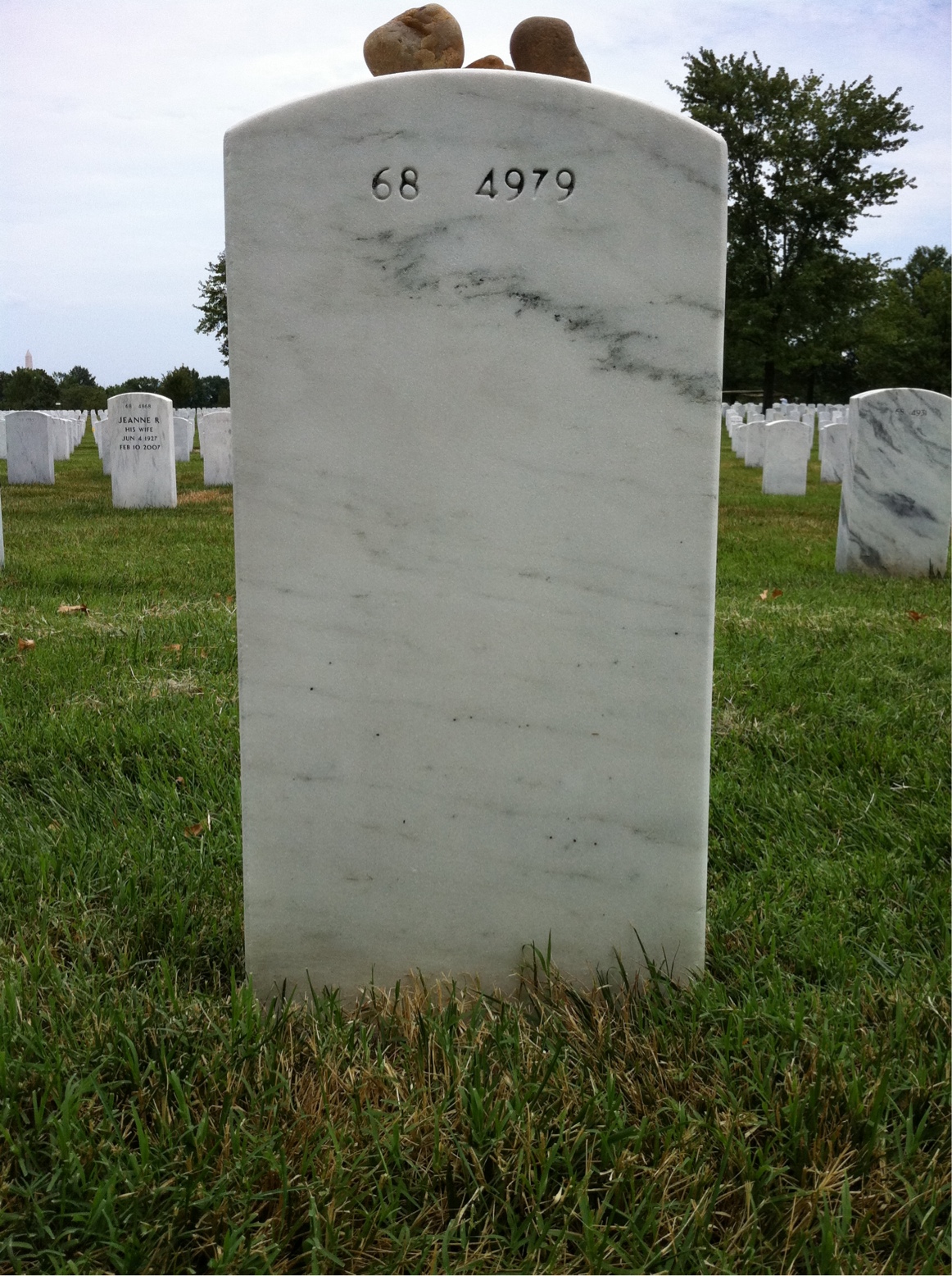 Back of headstone — Harry Shepherd