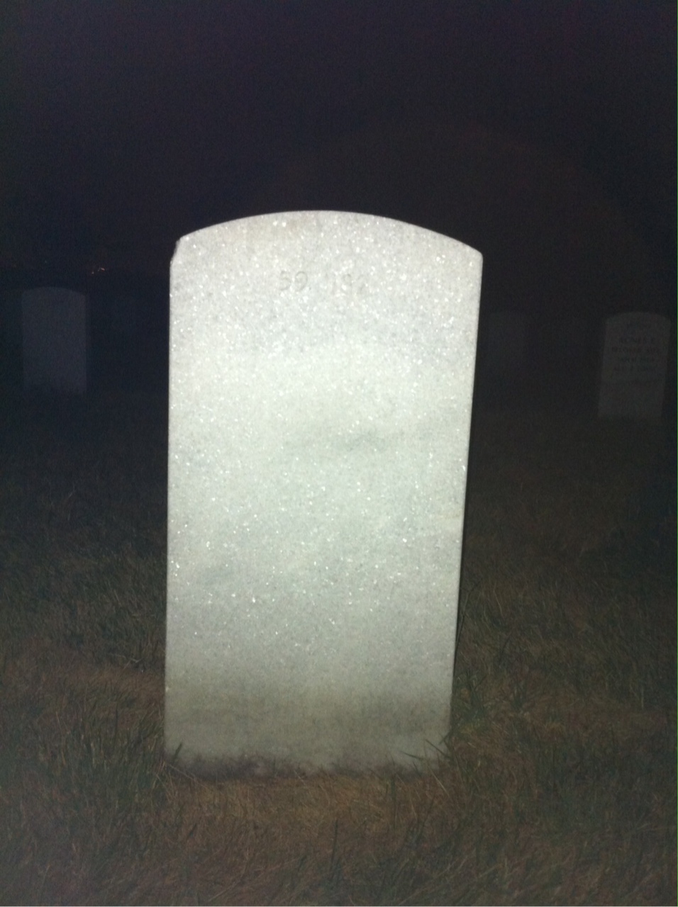 Back of headstone — Thomas Edward Sanford