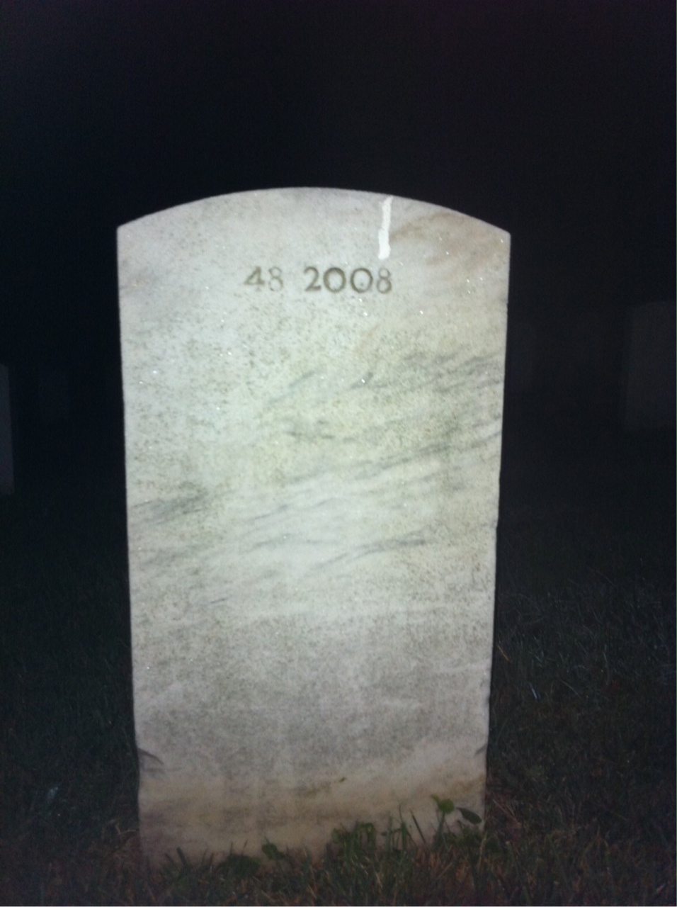 Back of headstone — Sylvester Alger