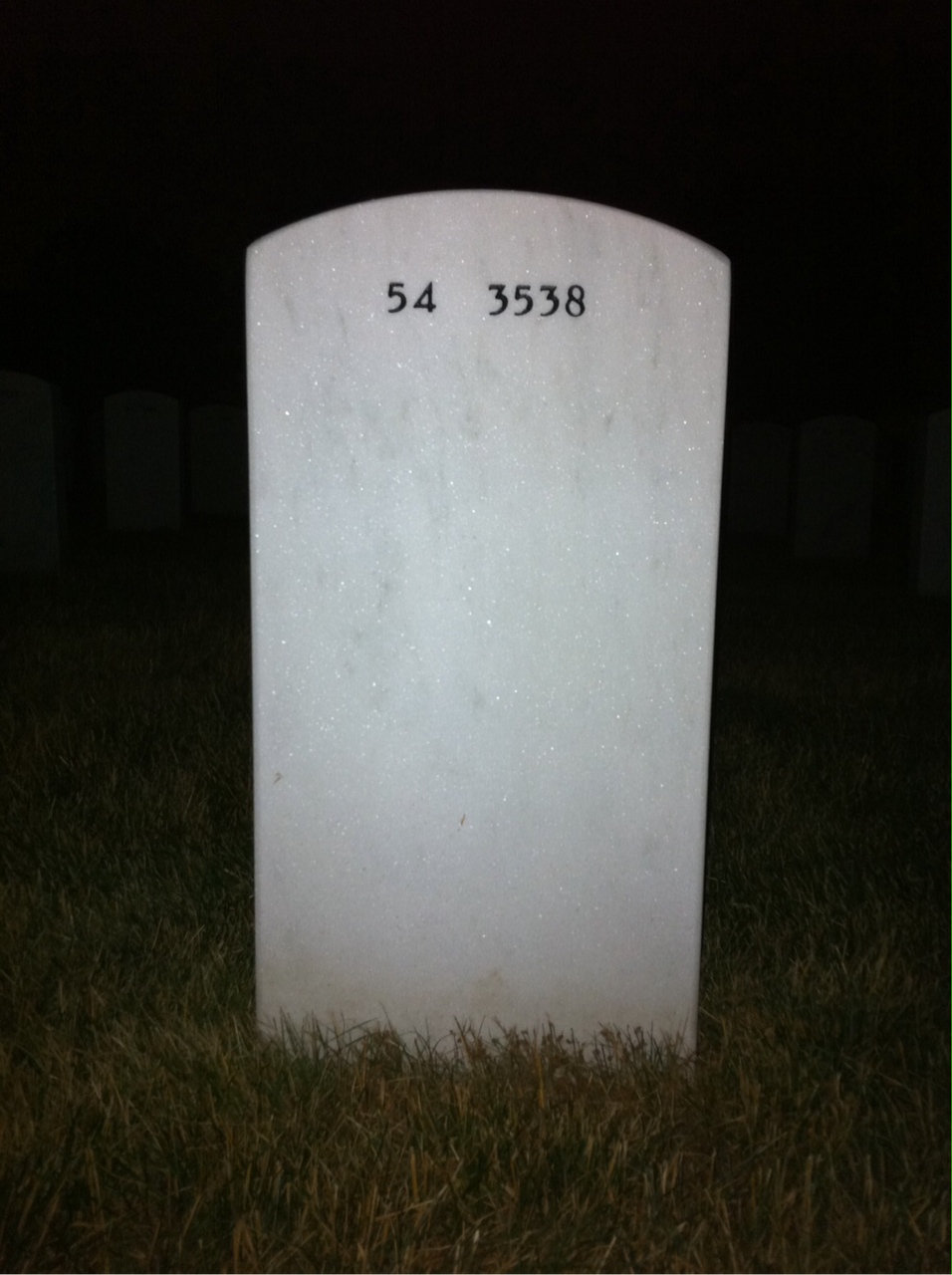 Back of headstone — Christine Haycock