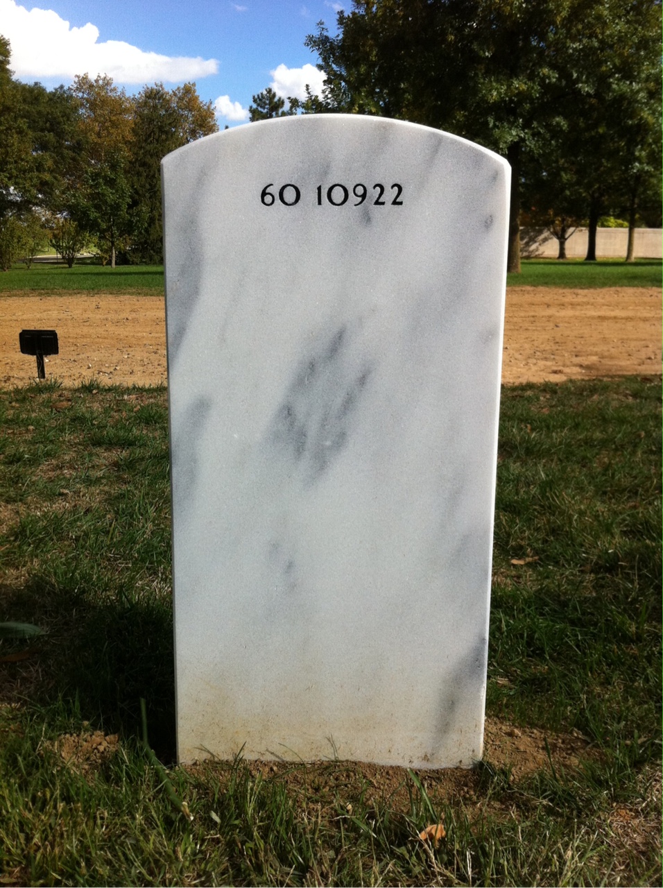 Back of headstone — Rodrigo A Hernandez