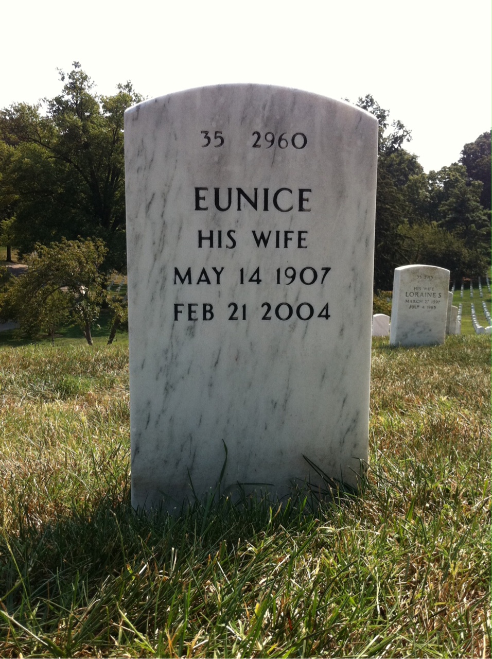 Back of headstone — Richards Bristol