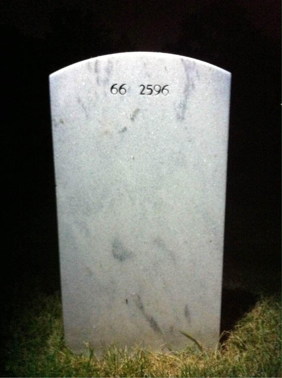 Back of headstone — Simon Allen