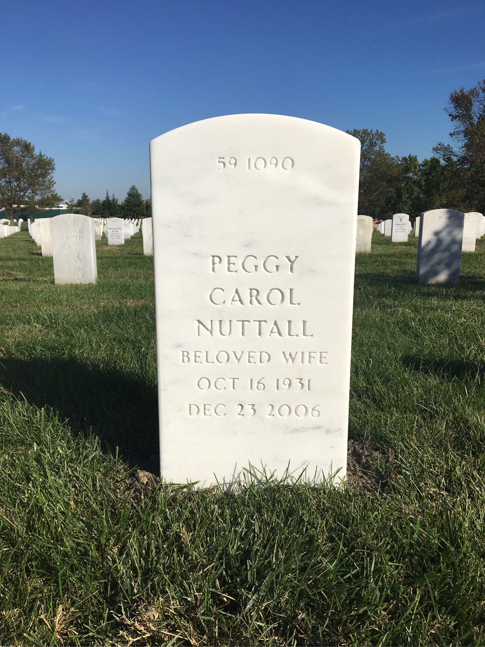 Back of headstone — Howard Tugwell