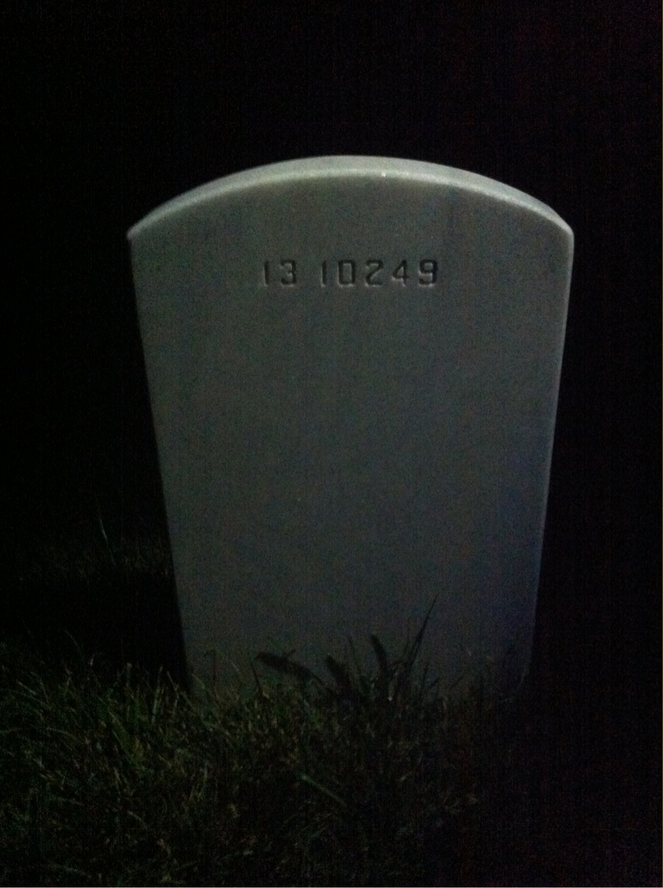 Back of headstone — Henry Albers