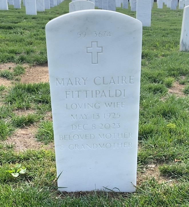 Back of headstone — Joseph Fittipaldi