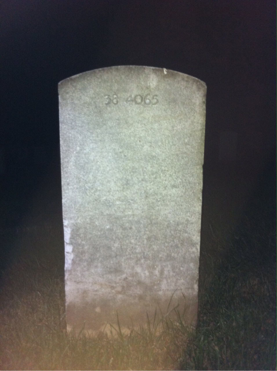 Back of headstone — Benjamin Apostol