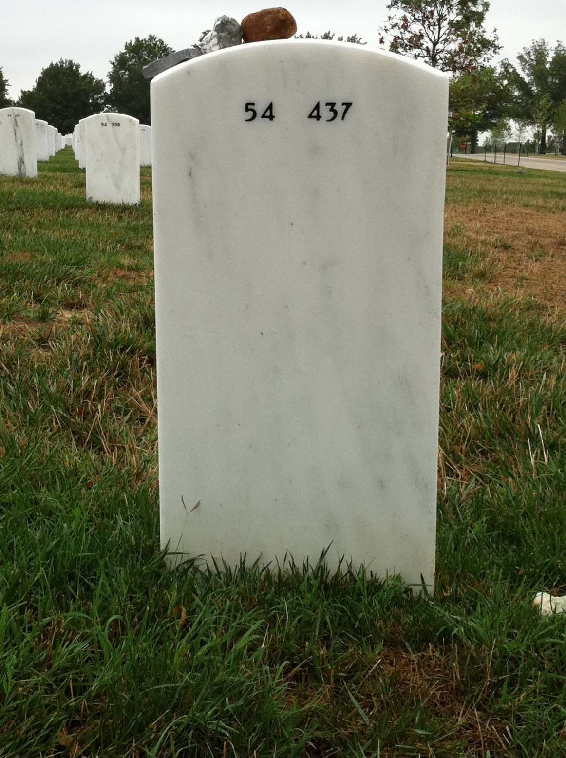 Back of headstone — Michael Pelliciari