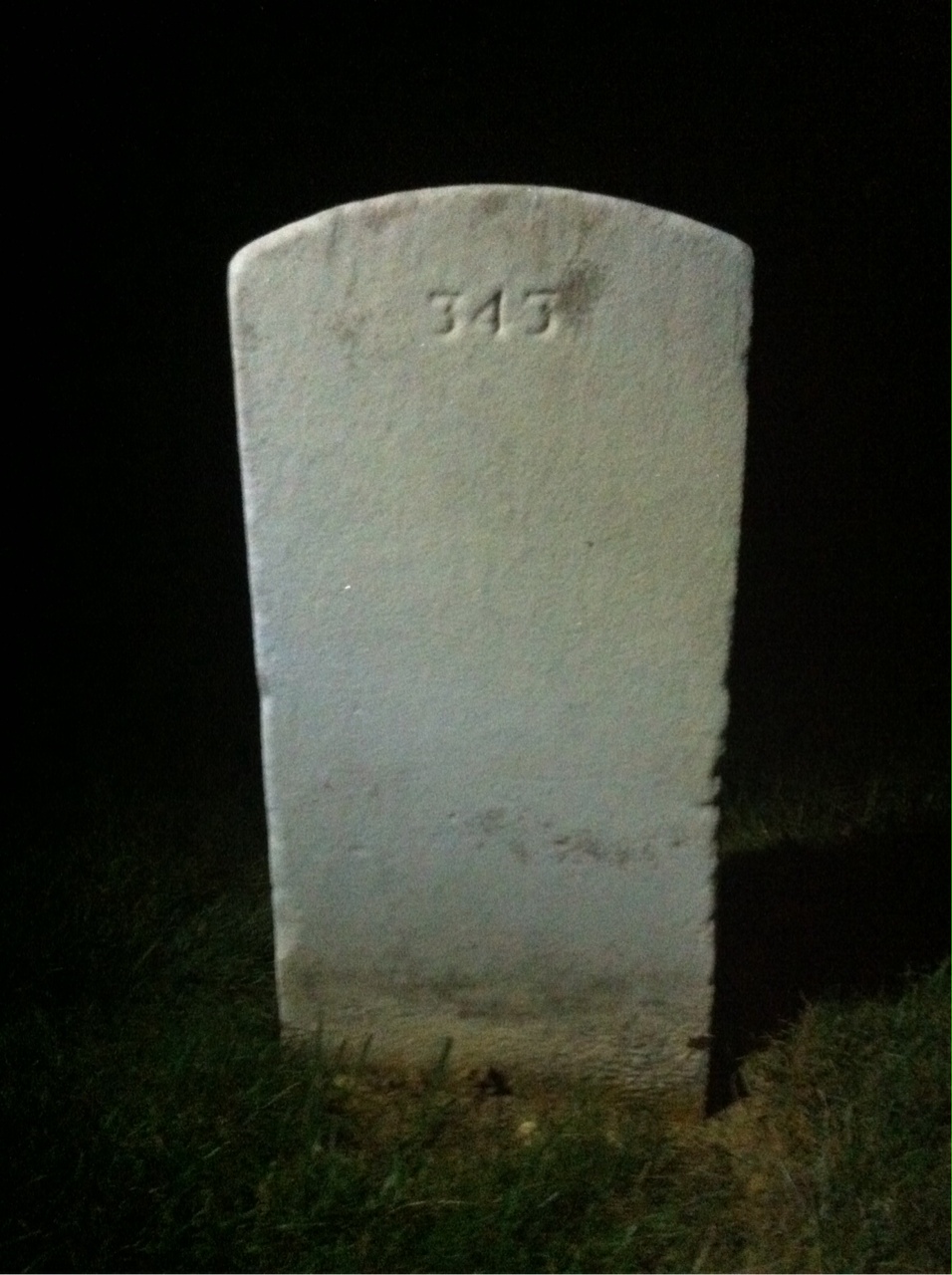 Back of headstone — Donald Braden