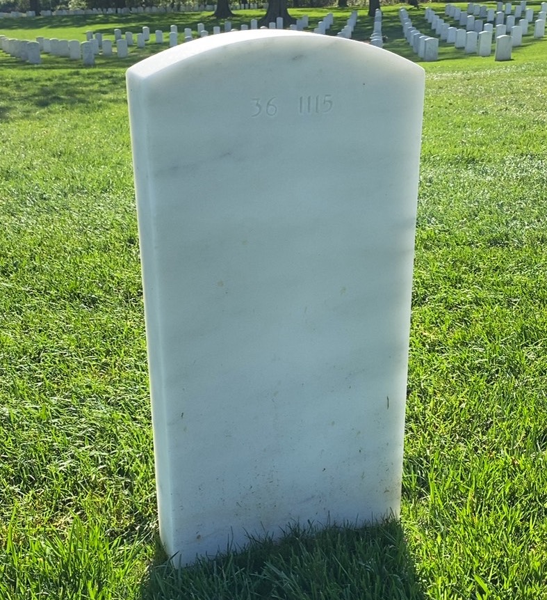Back of headstone — Thomas Raymond Rampe