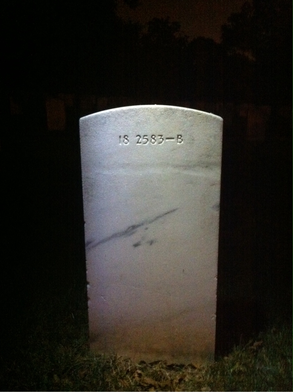 Back of headstone — James Murphy