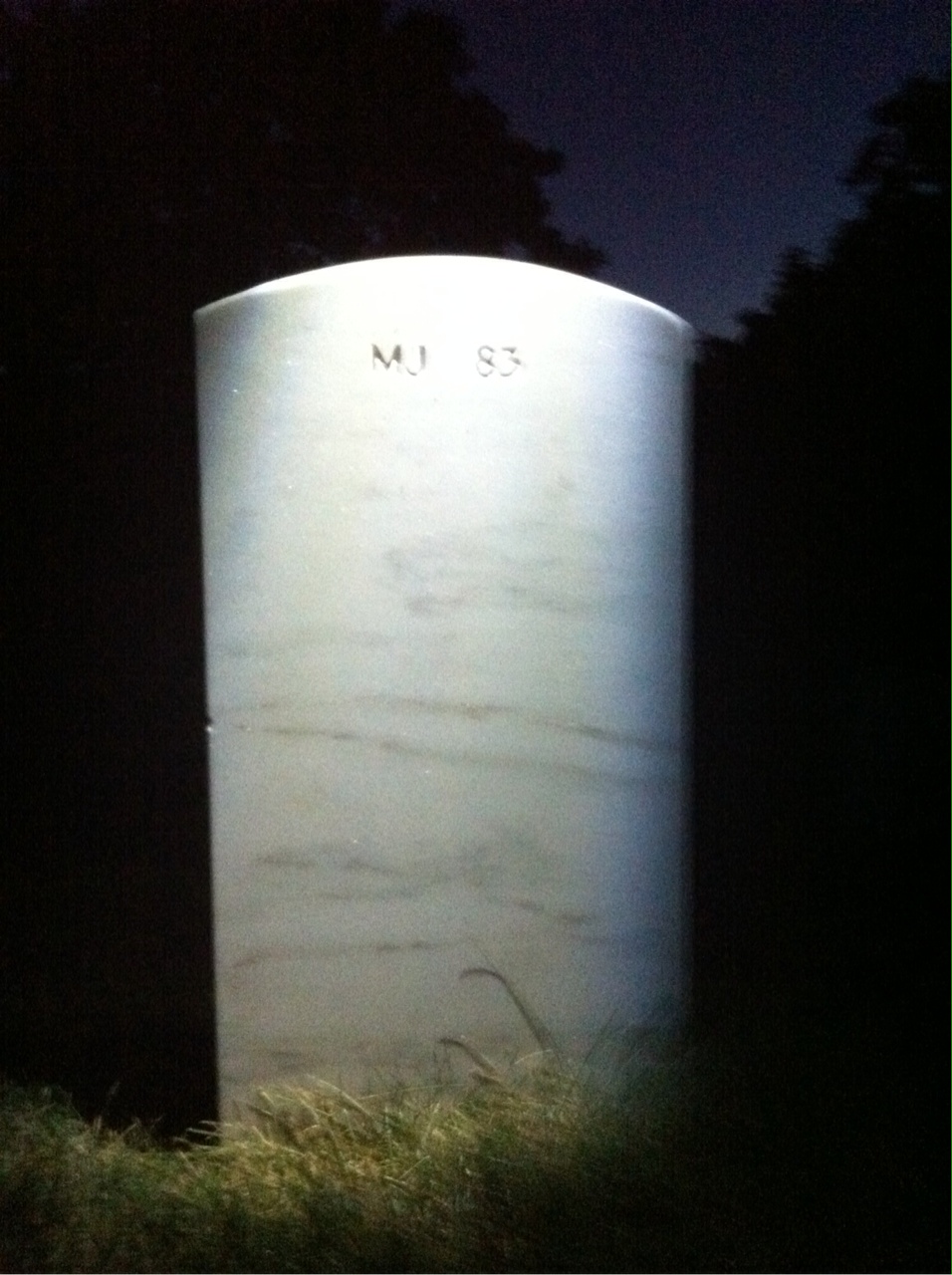 Back of headstone — John Kamps