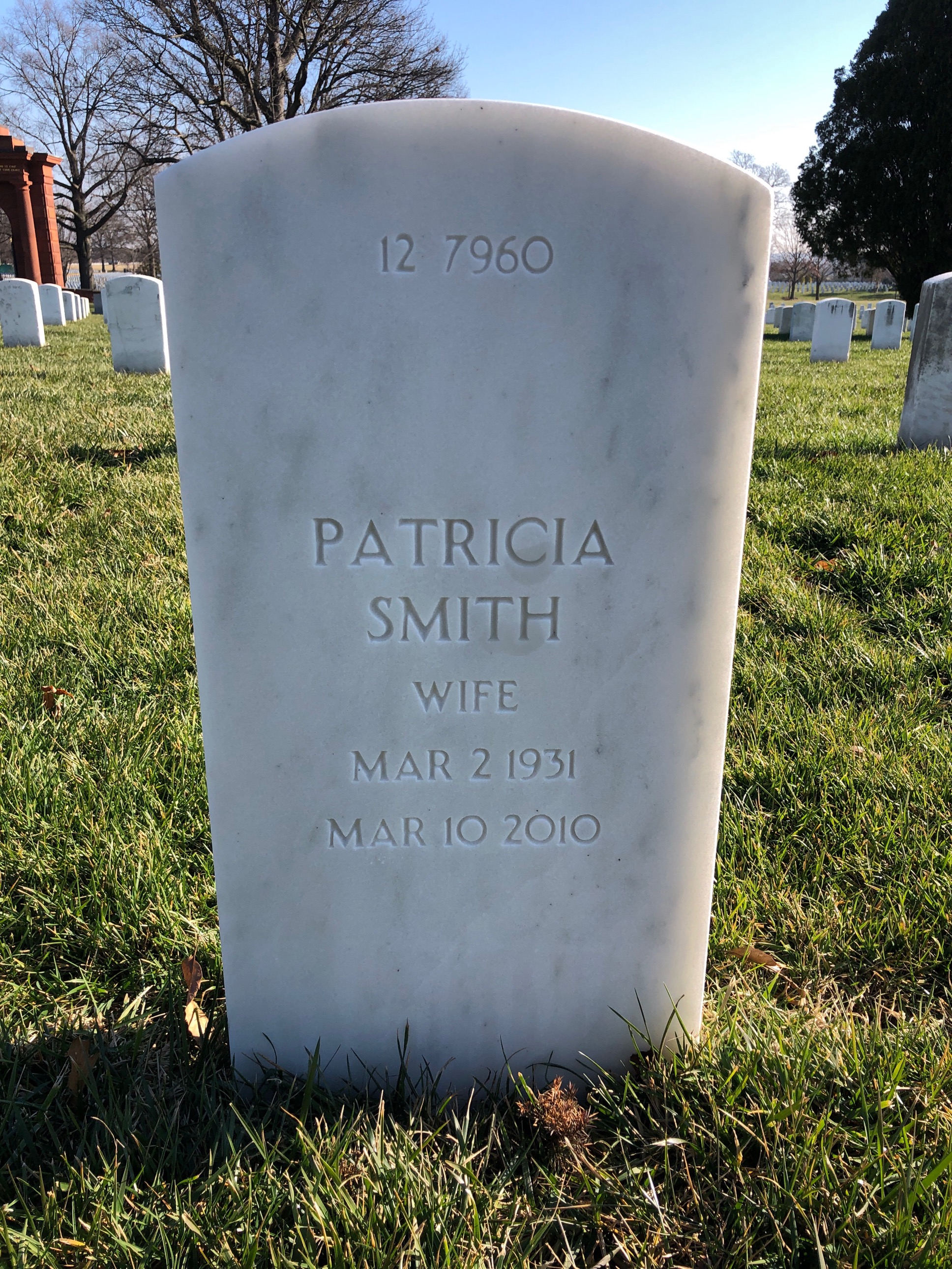 Back of headstone — Thomas E Mclaughlin