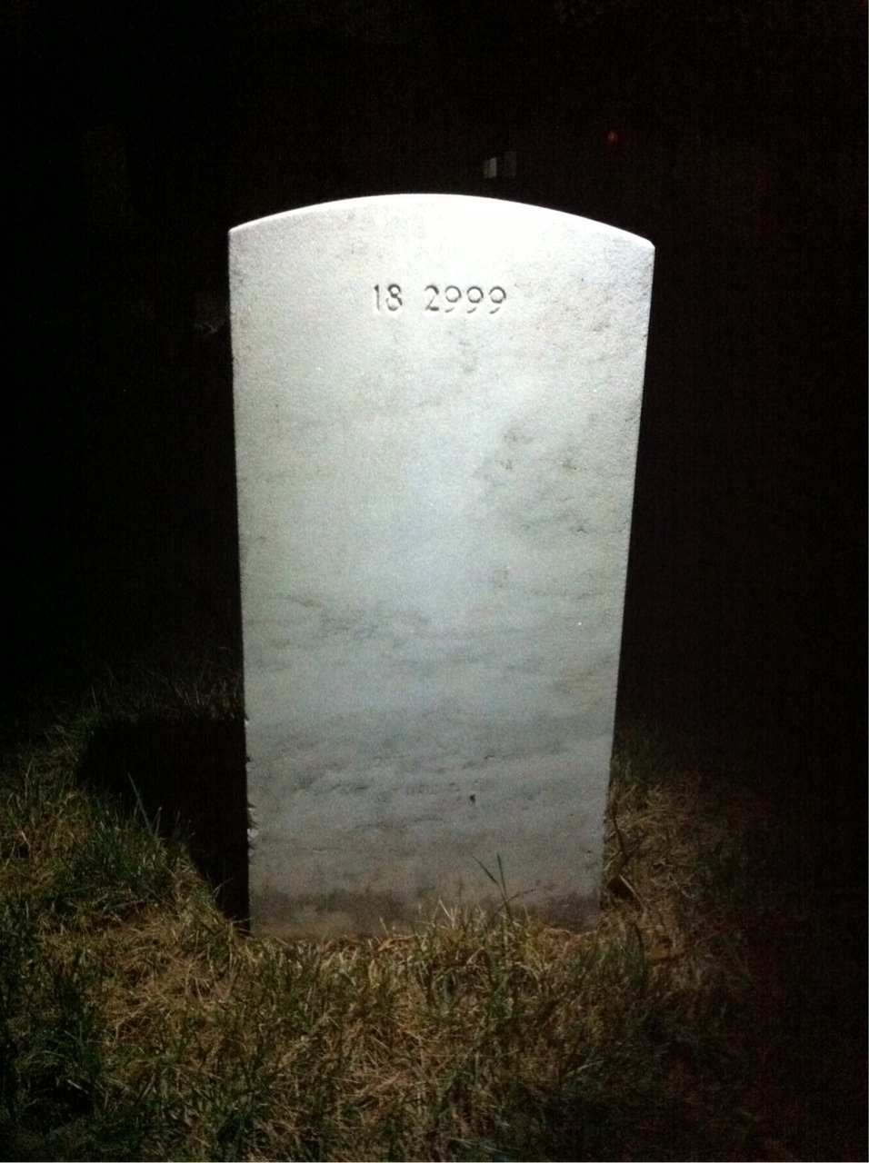 Back of headstone — Joe Murray