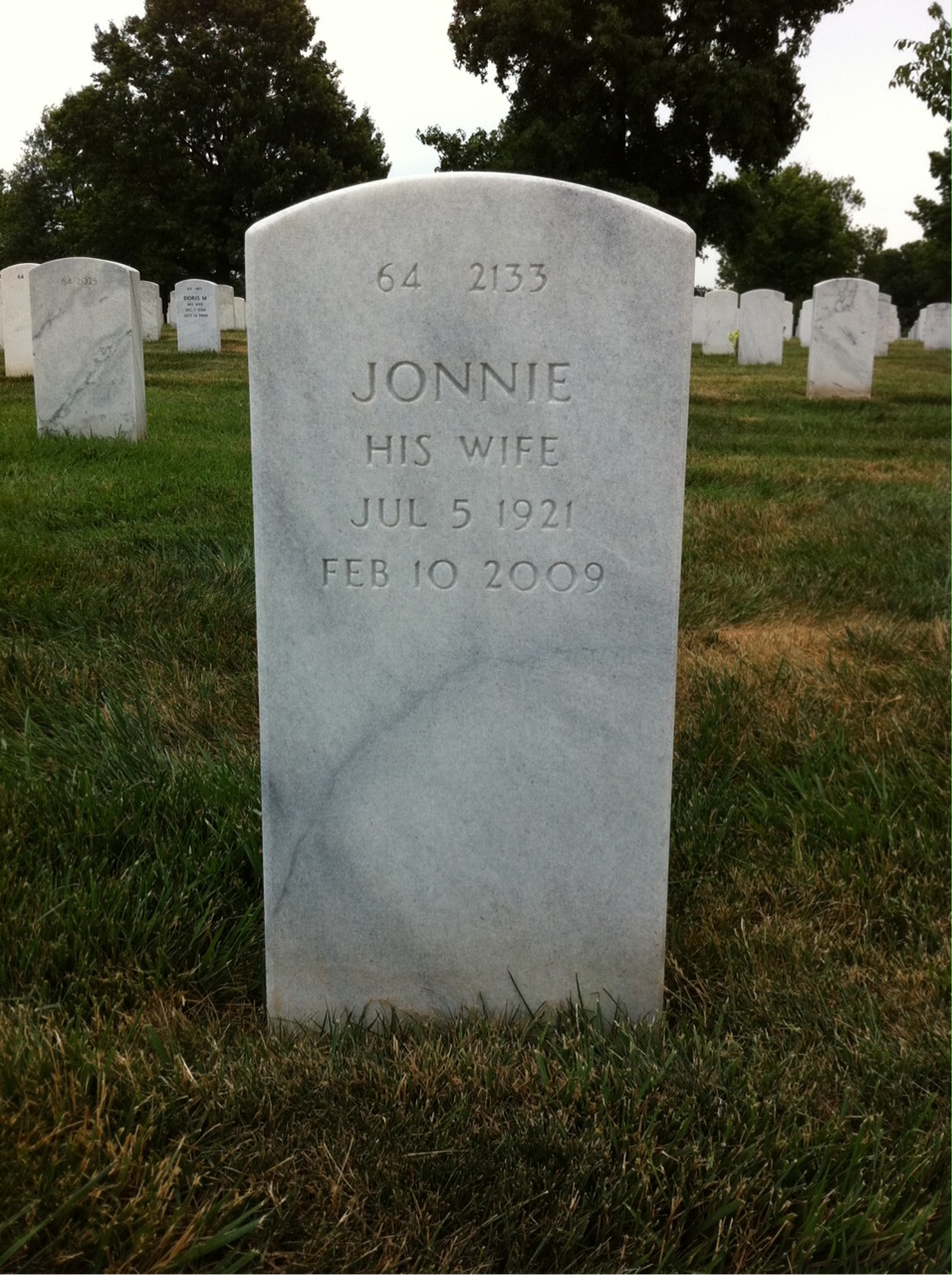 Back of headstone — Richard Elam