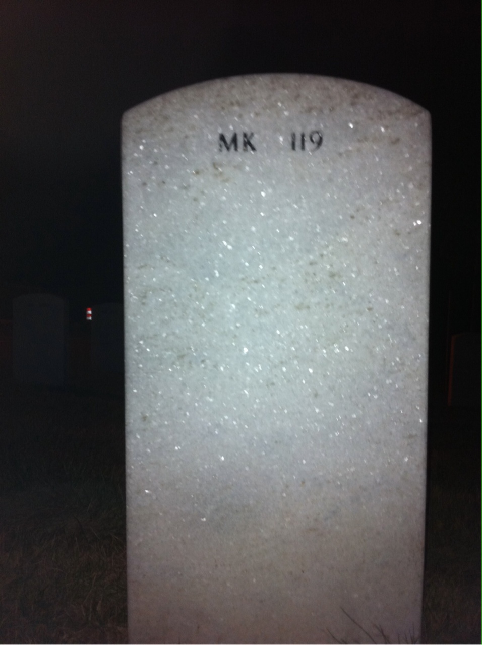 Back of headstone — Beauran O'Kane