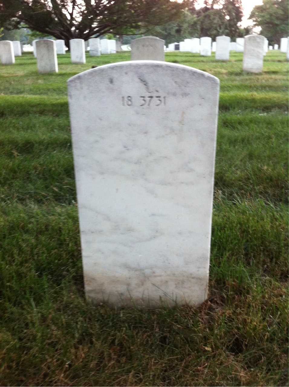 Back of headstone — John Morrons