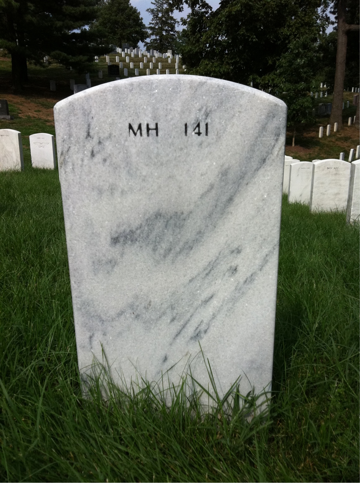 Back of headstone — Noel Mcvay