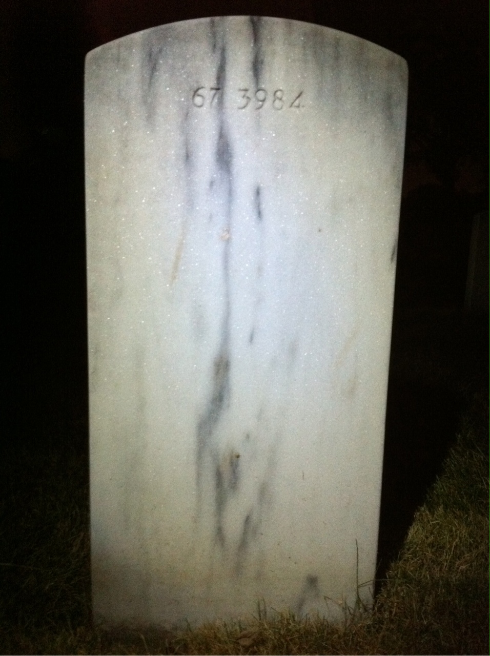 Back of headstone — James Muszynski