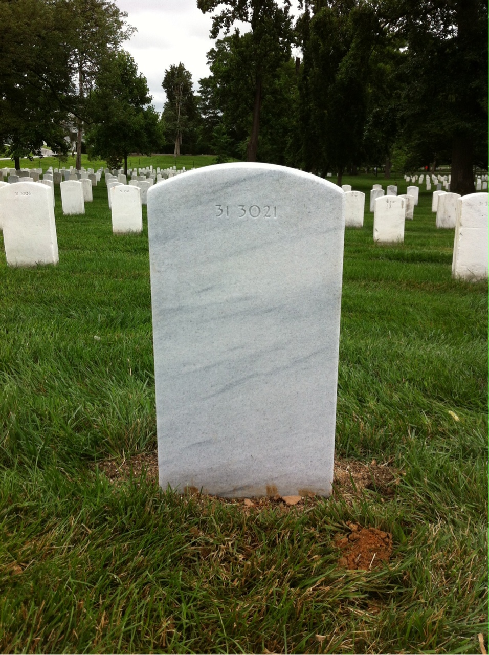 Back of headstone — Frederick Kraft