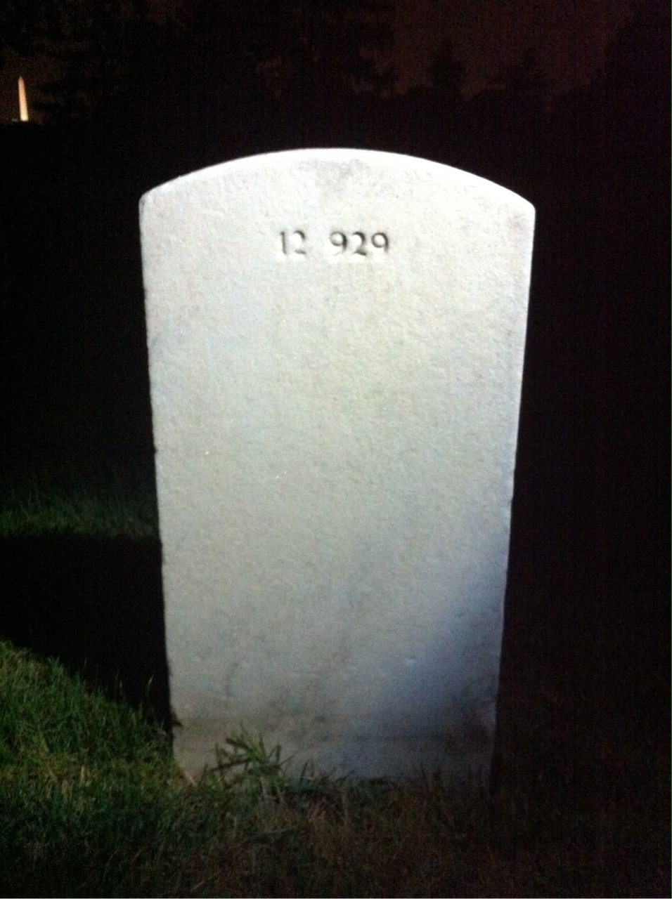Back of headstone — Anna Corcoran