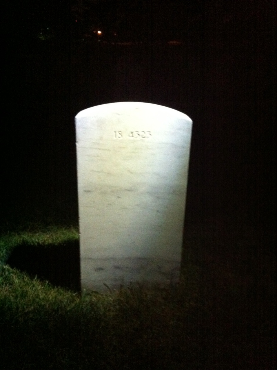 Back of headstone — Kelly Akers