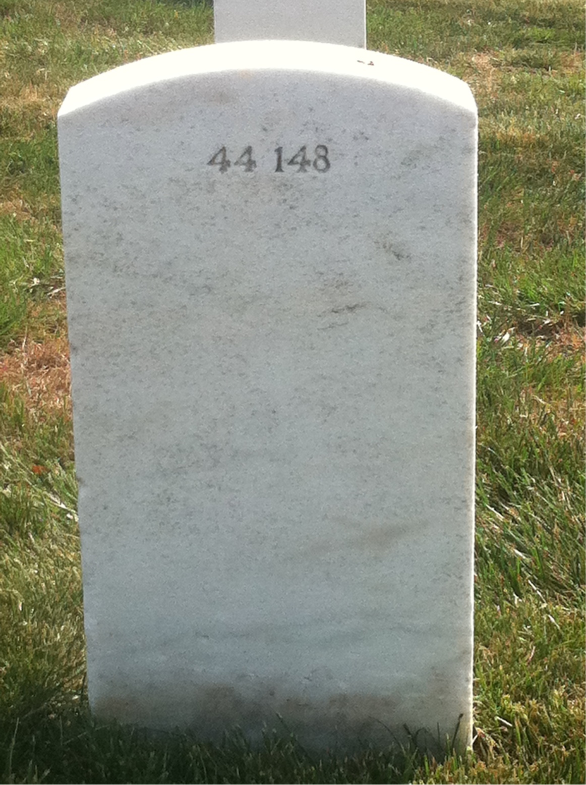 Back of headstone — Barbara Montgomery