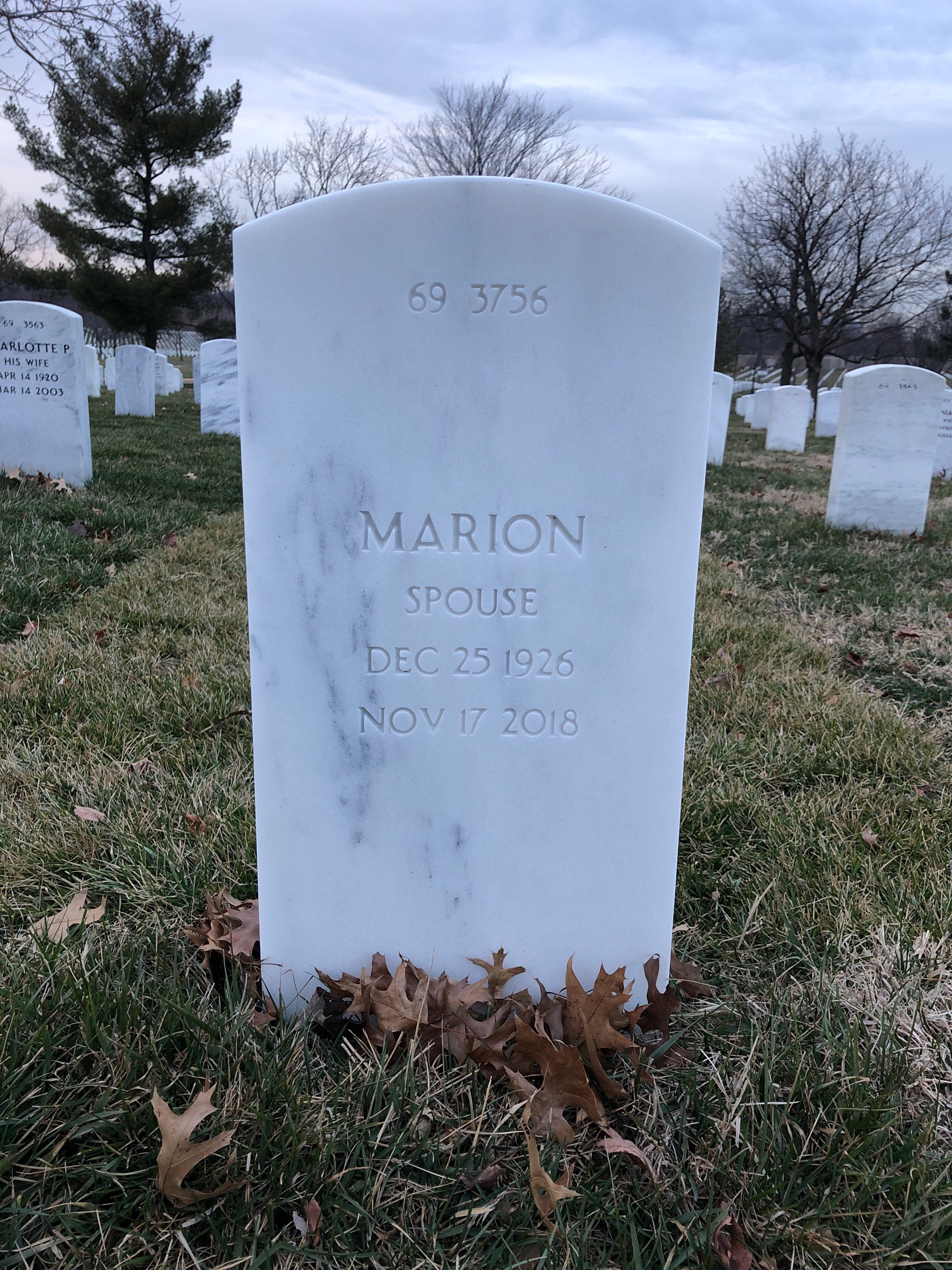 Back of headstone — Michael Trudnak