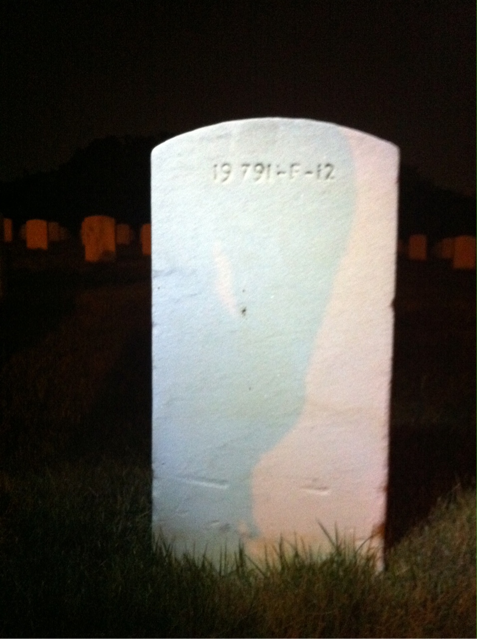 Back of headstone — Boyd Alexander