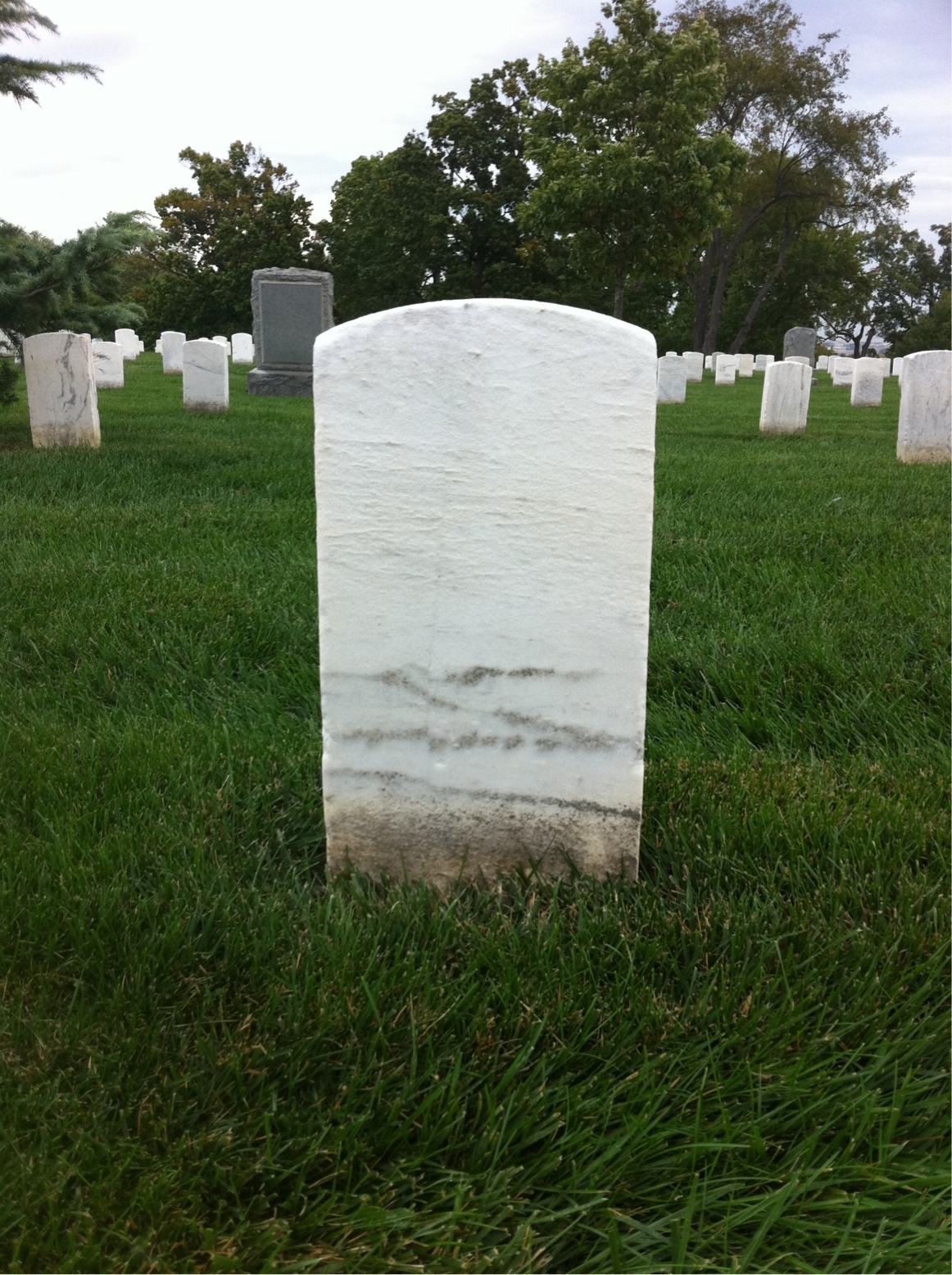 Back of headstone — George Abbett