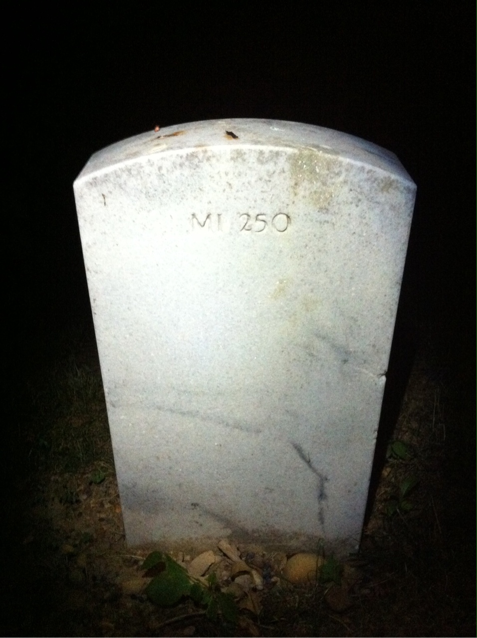Back of headstone — Sherman Consolver