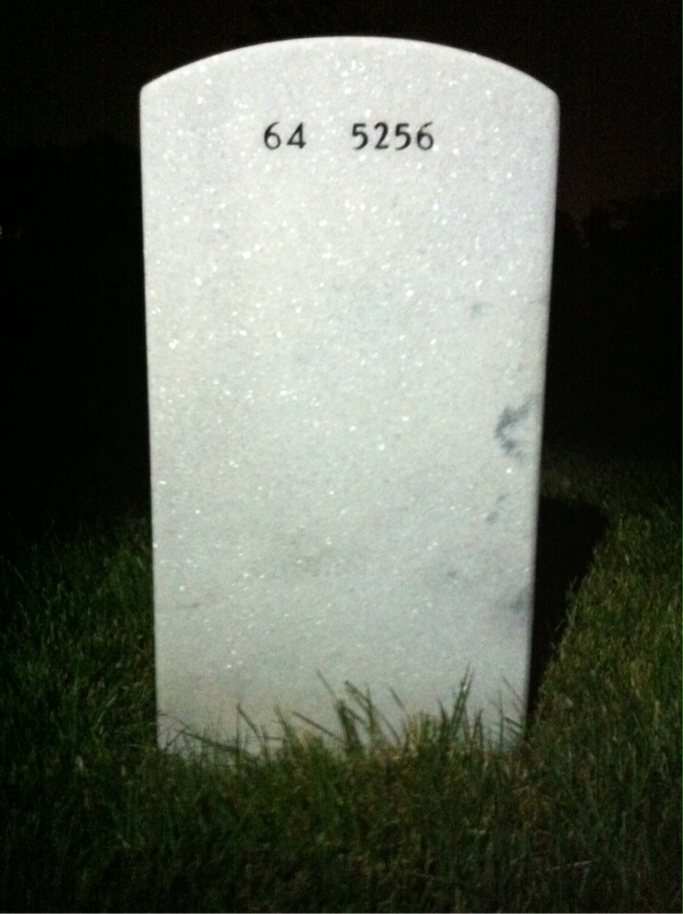 Back of headstone — Roland Pineau