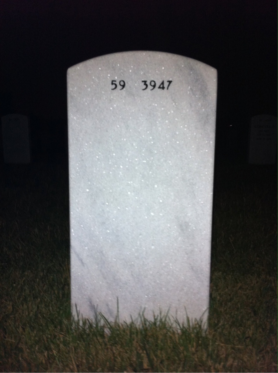 Back of headstone — John Dickson