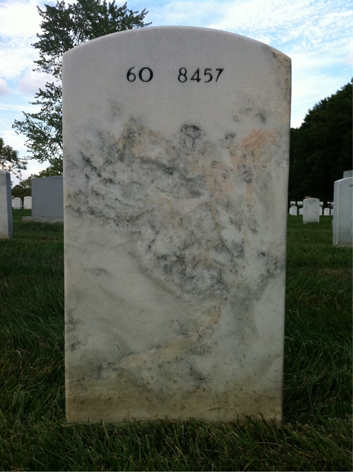 Back of headstone — Dwayne Williams