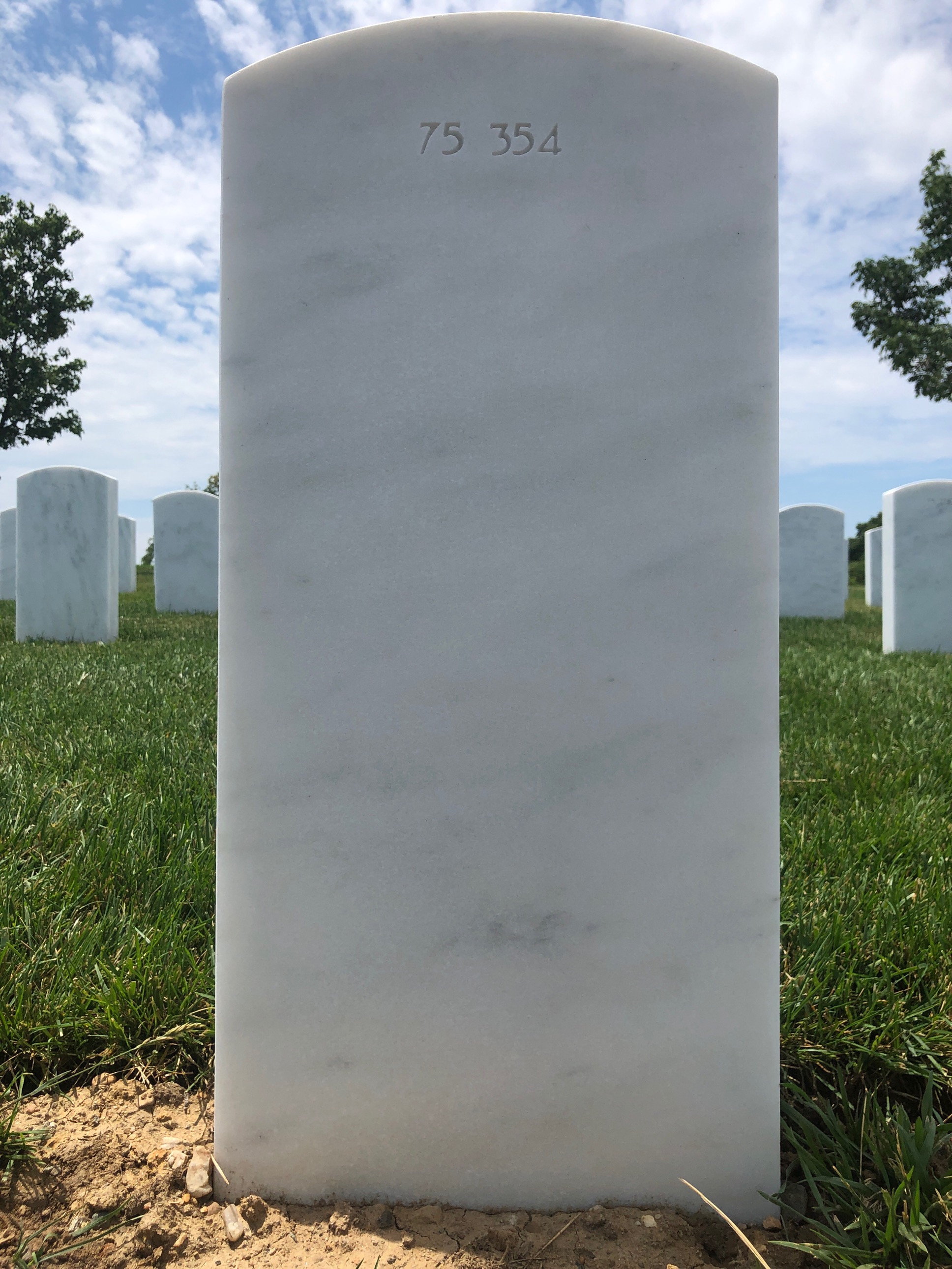 Back of headstone — Nelson Mowry