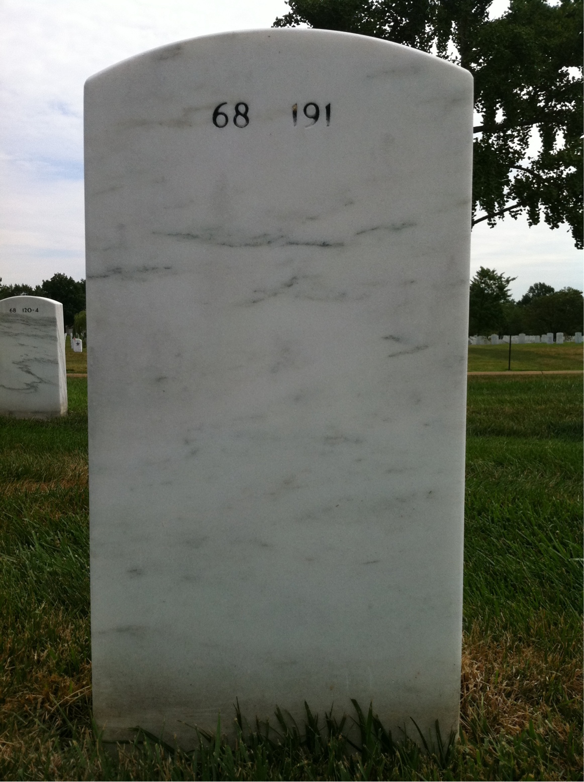 Back of headstone — Bruce Mccroskey
