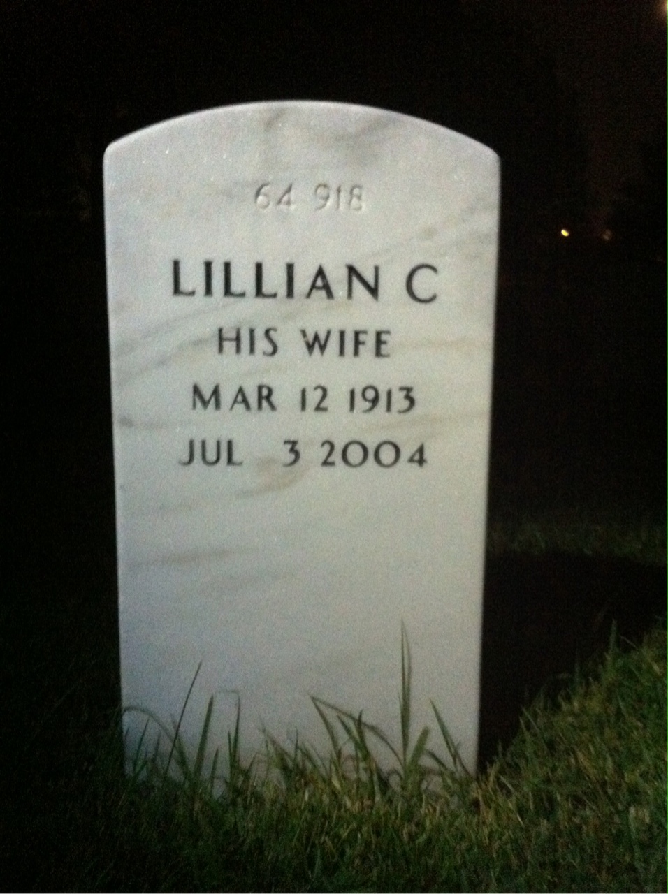 Back of headstone — Solomon Porter