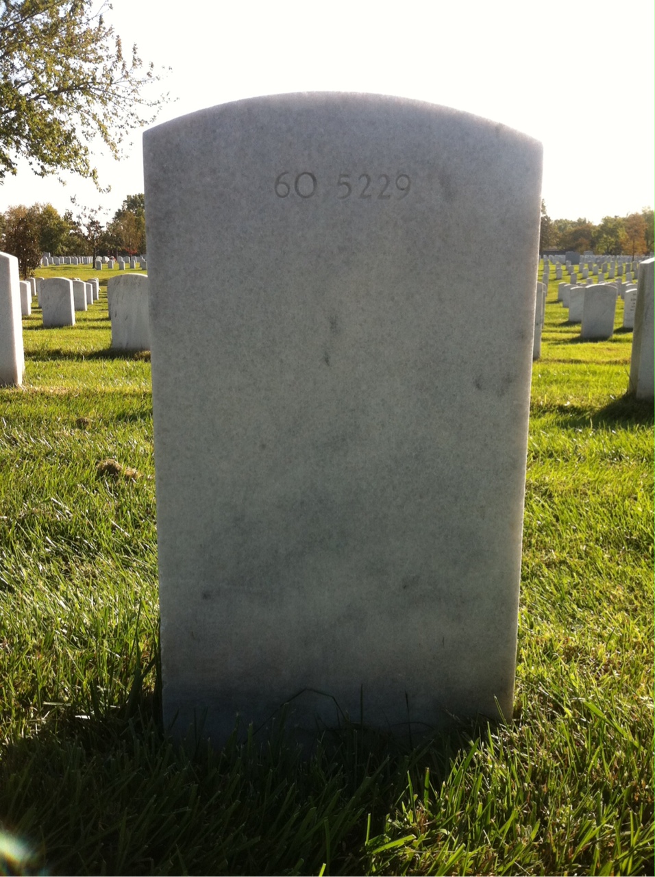 Back of headstone — Clifford V Skebeck