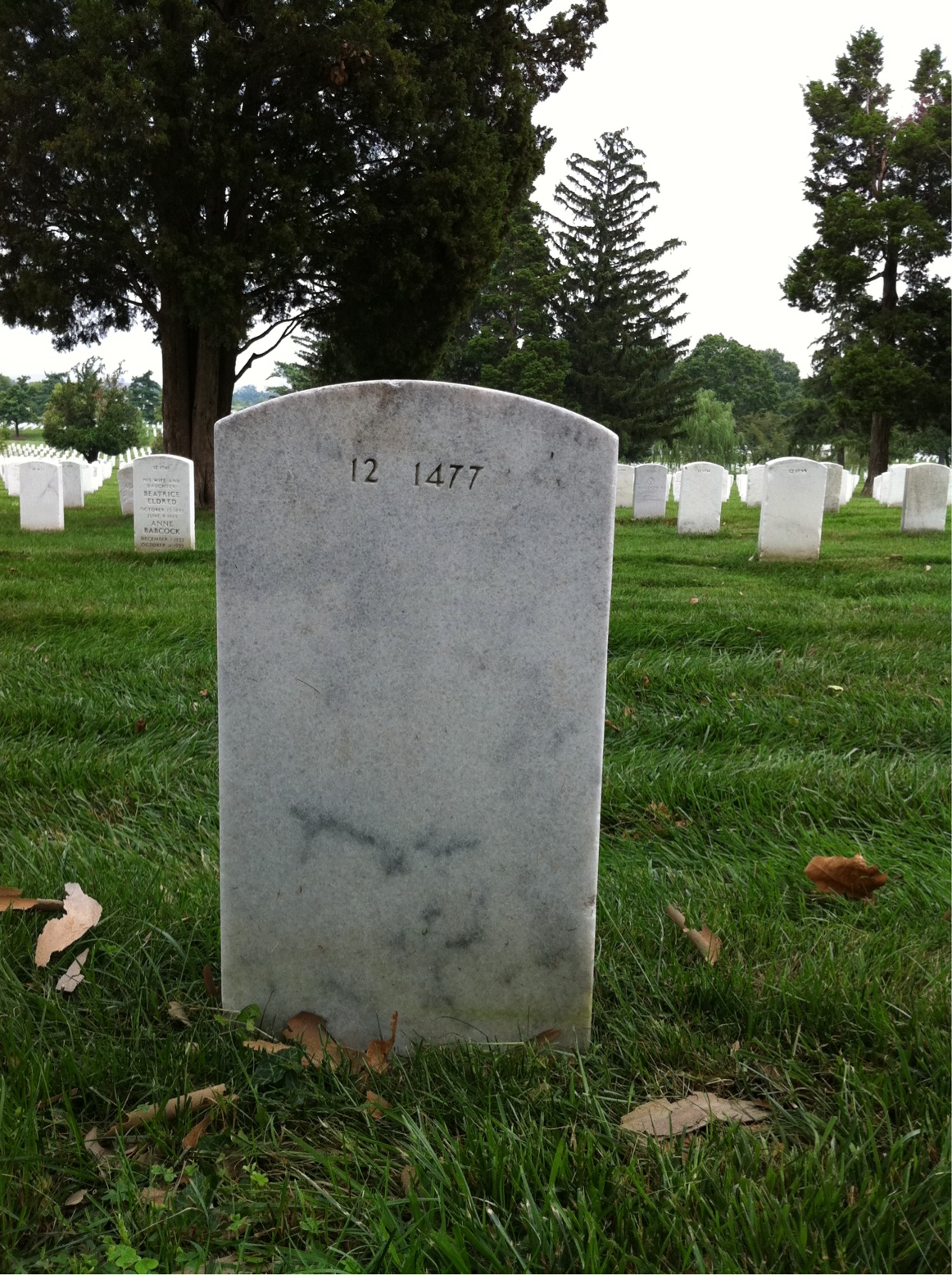Back of headstone — James Anderton