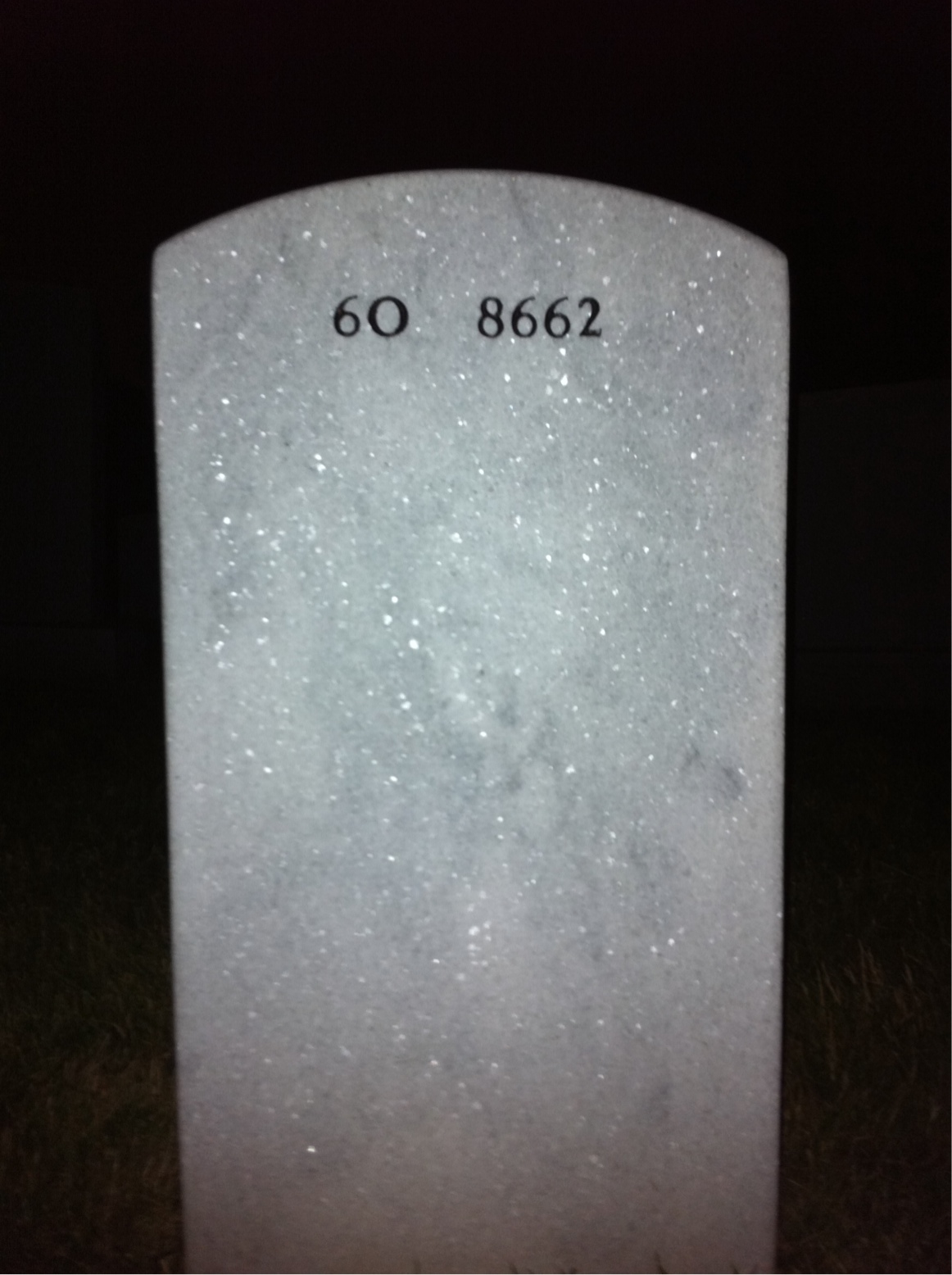 Back of headstone — Walter Schlosser