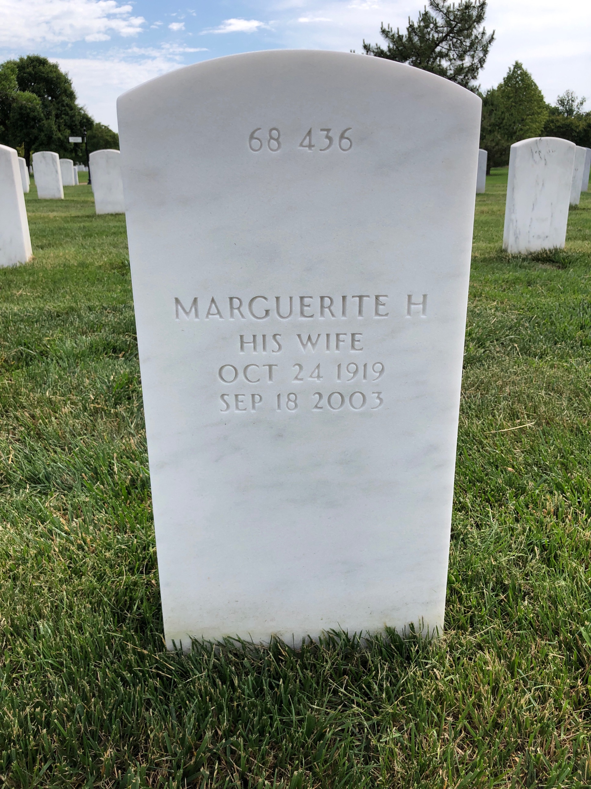 Back of headstone — Paul Patch