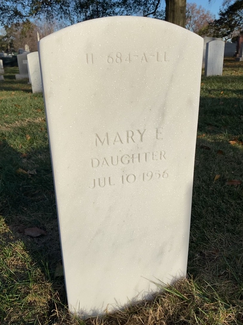 Back of headstone — Bruce Brennan