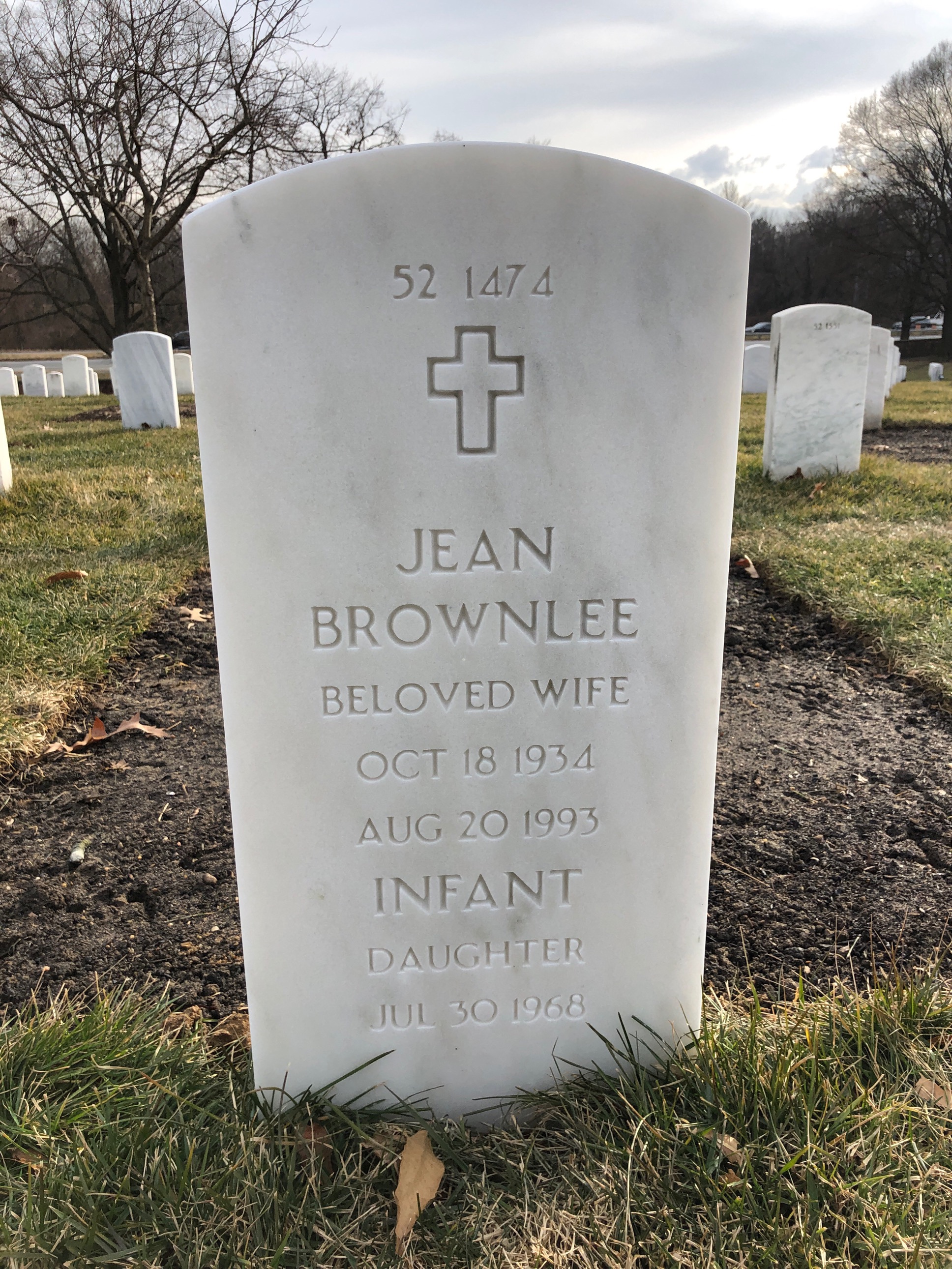 Back of headstone — George Bailey